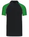 K226 - Baseballpolo Black / Green