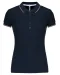 K251 - Damespolo korte mouwen Navy / Wine / White
