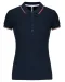 K251 - Damespolo korte mouwen Navy / Red / White