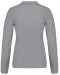 K257 - Piqué-damespolo lange mouwen Oxford Grey