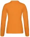 K257 - Piqué-damespolo lange mouwen Orange