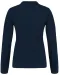 K257 - Piqué-damespolo lange mouwen Navy