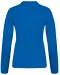K257 - Piqué-damespolo lange mouwen Light Royal Blue