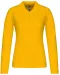 K257 - Piqué-damespolo lange mouwen Yellow