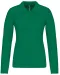 K257 - Piqué-damespolo lange mouwen Kelly Green
