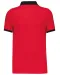 K258 - Piqué-herenpolo tweekleurig Red / Black