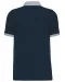 K258 - Piqué-herenpolo tweekleurig Navy / Oxford Grey