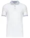 K258 - Piqué-herenpolo tweekleurig White / Oxford Grey