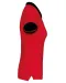 K259 - Piqué-damespolo tweekleurig Red / Black
