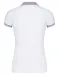 K259 - Piqué-damespolo tweekleurig White / Oxford Grey