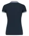 K259 - Piqué-damespolo tweekleurig Navy / Oxford Grey