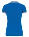 K259 - Piqué-damespolo tweekleurig Light Royal Blue / Oxford Grey