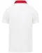 K260 - Tweekleurige herenpolo jersey White / Red