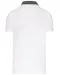 K260 - Tweekleurige herenpolo jersey White / Dark Grey Heather