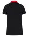 K261 - Tweekleurige damespolo jersey Black / Red
