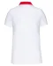 K261 - Tweekleurige damespolo jersey White / Red