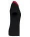K261 - Tweekleurige damespolo jersey Black / Red