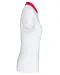 K261 - Tweekleurige damespolo jersey White / Red