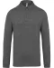 K264 - Herenpolo lange mouwen van jersey Grey Heather