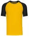 K330 - Baseball - Tweekleurig t-shirt Yellow / Black