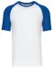 K330 - Baseball - Tweekleurig t-shirt White / Royal Blue