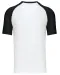 K330 - Baseball - Tweekleurig t-shirt White / Black