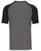 K330 - Baseball - Tweekleurig t-shirt Slate Grey / Black