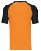 K330 - Baseball - Tweekleurig t-shirt Orange / Black