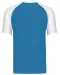 K330 - Baseball - Tweekleurig t-shirt Aqua Blue / White