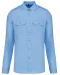 K505 - Herenpilootoverhemd lange mouwen Sky Blue