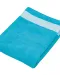 K118 - Fluwelen Strandlaken Turquoise / White