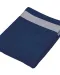 K118 - Fluwelen Strandlaken Navy / White
