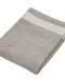 K118 - Fluwelen Strandlaken Light Grey / White