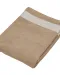 K118 - Fluwelen Strandlaken Beige / White