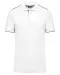 WK270 - Contrasterende polo Day To Day korte mouwen White / Navy