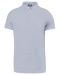 WK225 - Herenpolo met drukknoopkraag en korte mouwen Oxford Grey