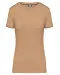 WK3021 - Dames-t-shirt Day To Day korte mouwen Camel / Black