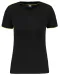 WK3021 - Dames-t-shirt Day To Day korte mouwen Black / Yellow