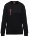 WK403 - Day To Day unisex sweater met zip contrasterende zak Black / Red