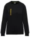 WK403 - Day To Day unisex sweater met zip contrasterende zak Black / Yellow