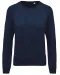 K481 - Damessweater BIO ronde hals raglanmouwen French Navy Heather