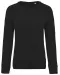 K481 - Damessweater BIO ronde hals raglanmouwen Black