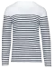 K366 - Gestreept heren-t-shirt lange mouwen White / Navy Stripes