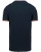 K374 - Heren-t-shirt piqué V-hals Navy / Red / White