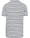 K378 - Gestreept T-shirt met zak en korte mouwen White / Navy Stripes