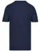 K398 - Bio T-shirt kraag met onafgewerkte rand korte mouwen Navy