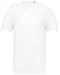 K398 - Bio T-shirt kraag met onafgewerkte rand korte mouwen White