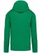 K446 - Sweater met contrasterende capuchon Light Kelly Green / White