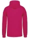 K446 - Sweater met contrasterende capuchon Fuchsia / Fine Grey