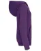 K453 - Kinder Sweater met gecontrasteerde capuchon Purple / Oxford Grey